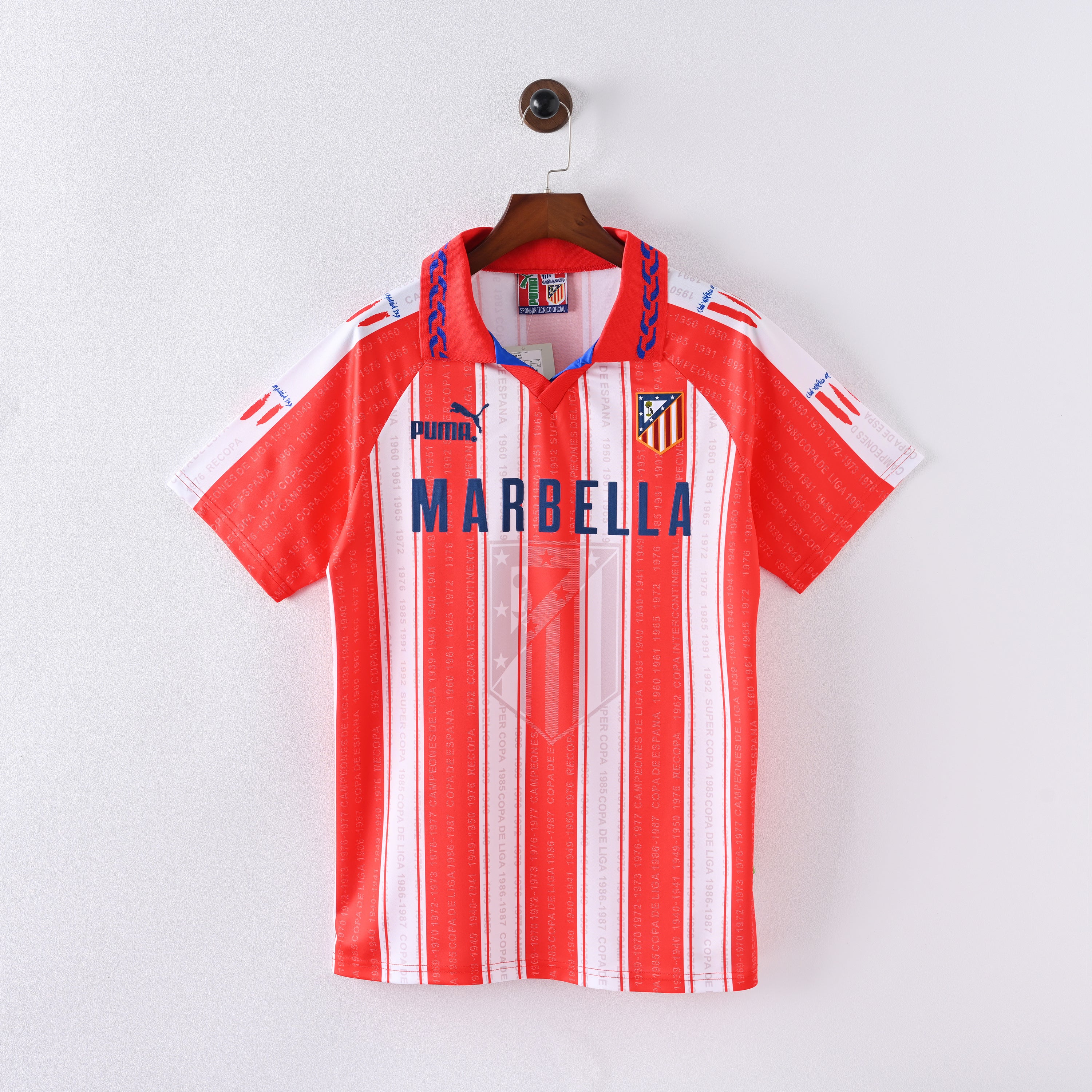 Atletico Madrid Retro Vintage Home Jersey Men 1995-1996