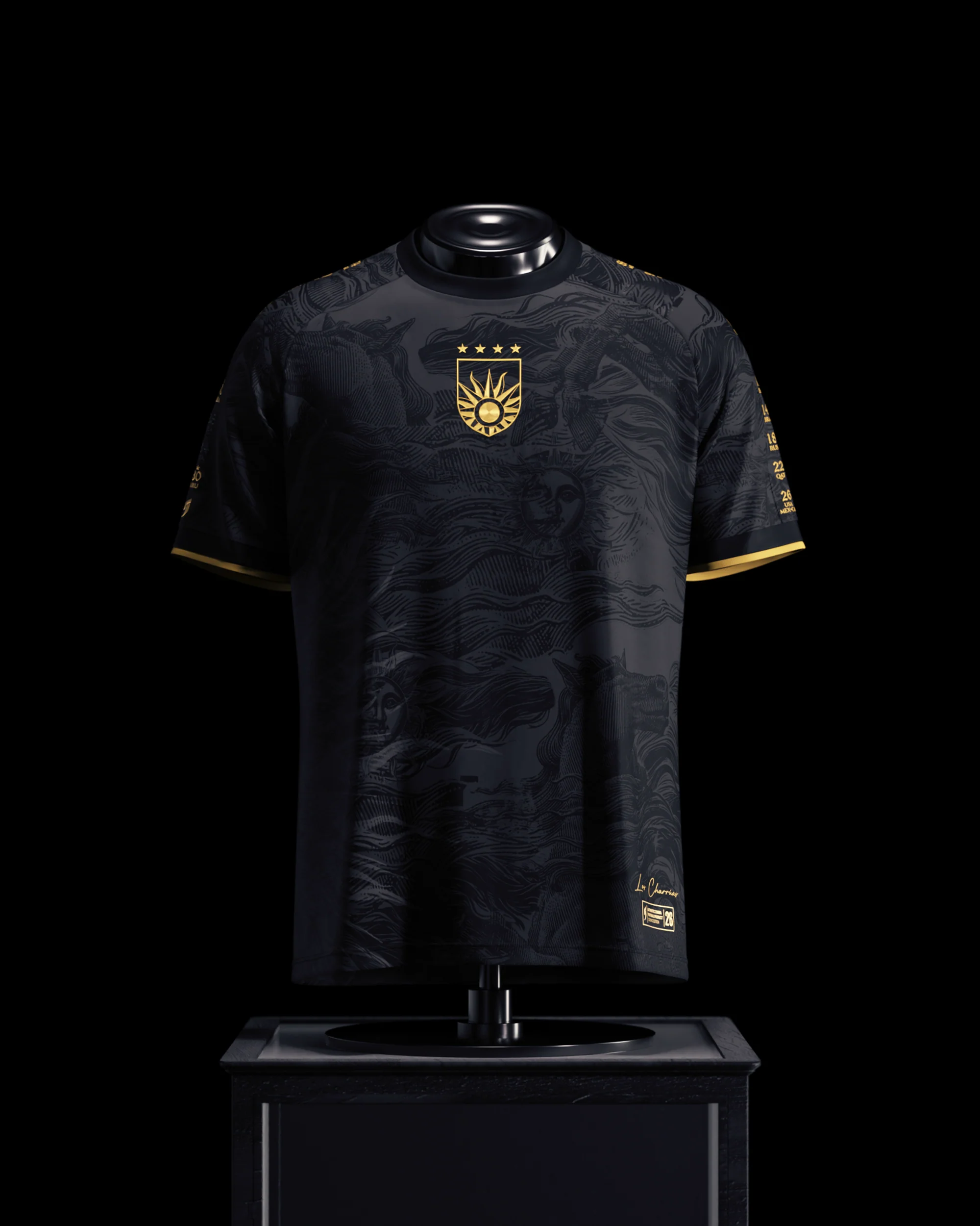 Uruguay Heritage Jersey (2026WC Edition) - Black
