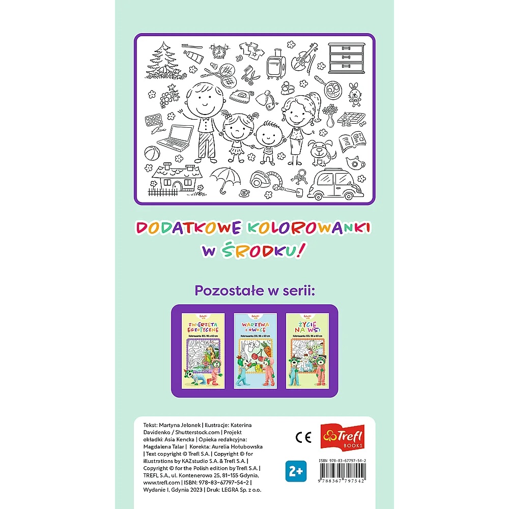 Książka Aktywizująca Dom I Rodzina. Kolorowanka Xxl. Bobaski I Miś