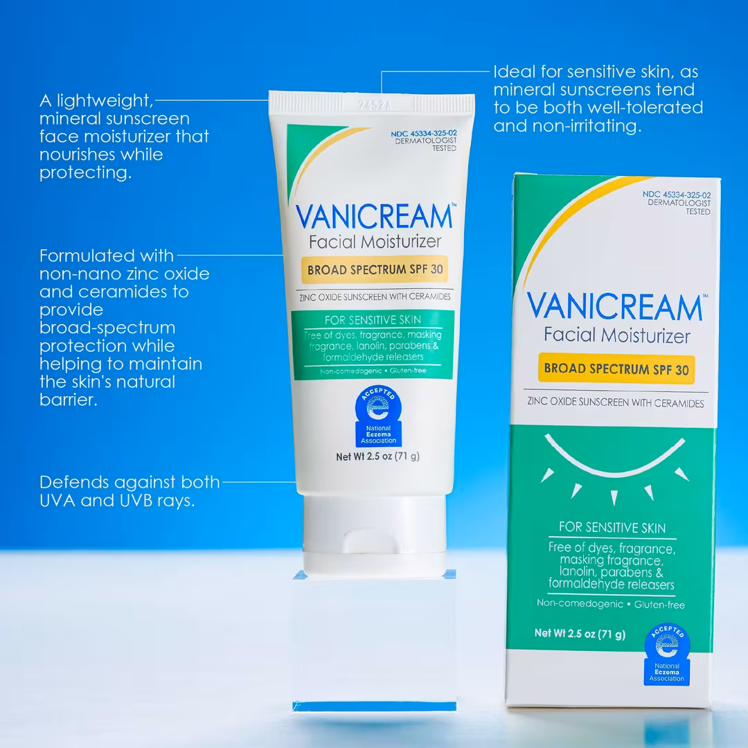 VANICREAM  Facial Moisturizer Broad Spectrum Mineral SPF 30