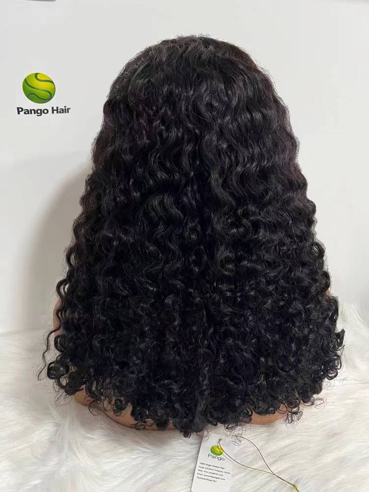 13A Double Drawn 13x4 frontal curly wig 150 Pango