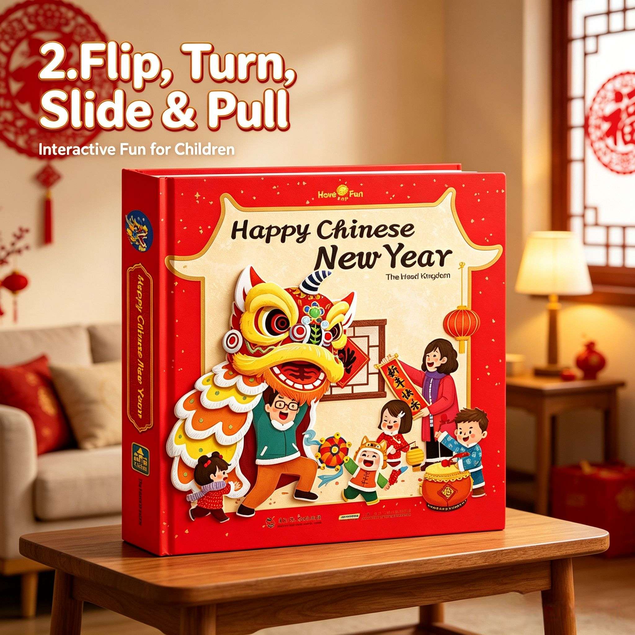 Happy Chinese New Year: A Pop-Up & Lift-the-Flap Book for Kids | English Edition