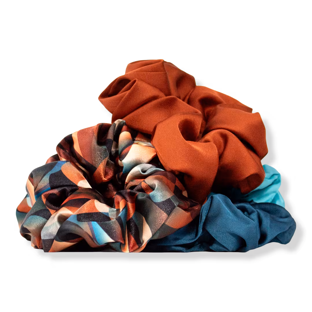 RevAir  Luxe Satin Scrunchies - Cinnamon Swirl Limited Edition
