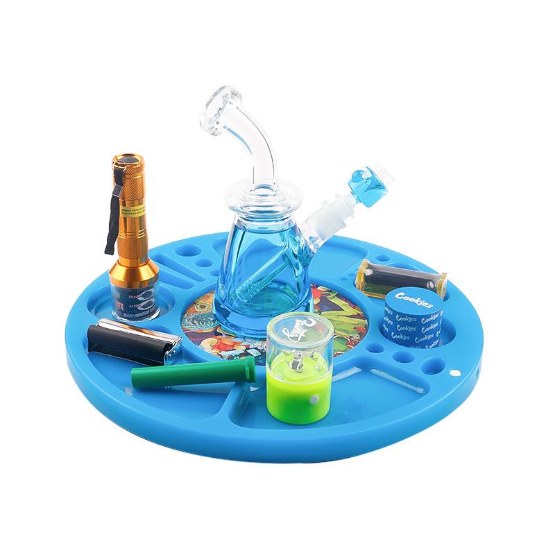 PP Cigarette Round Rolling Tray