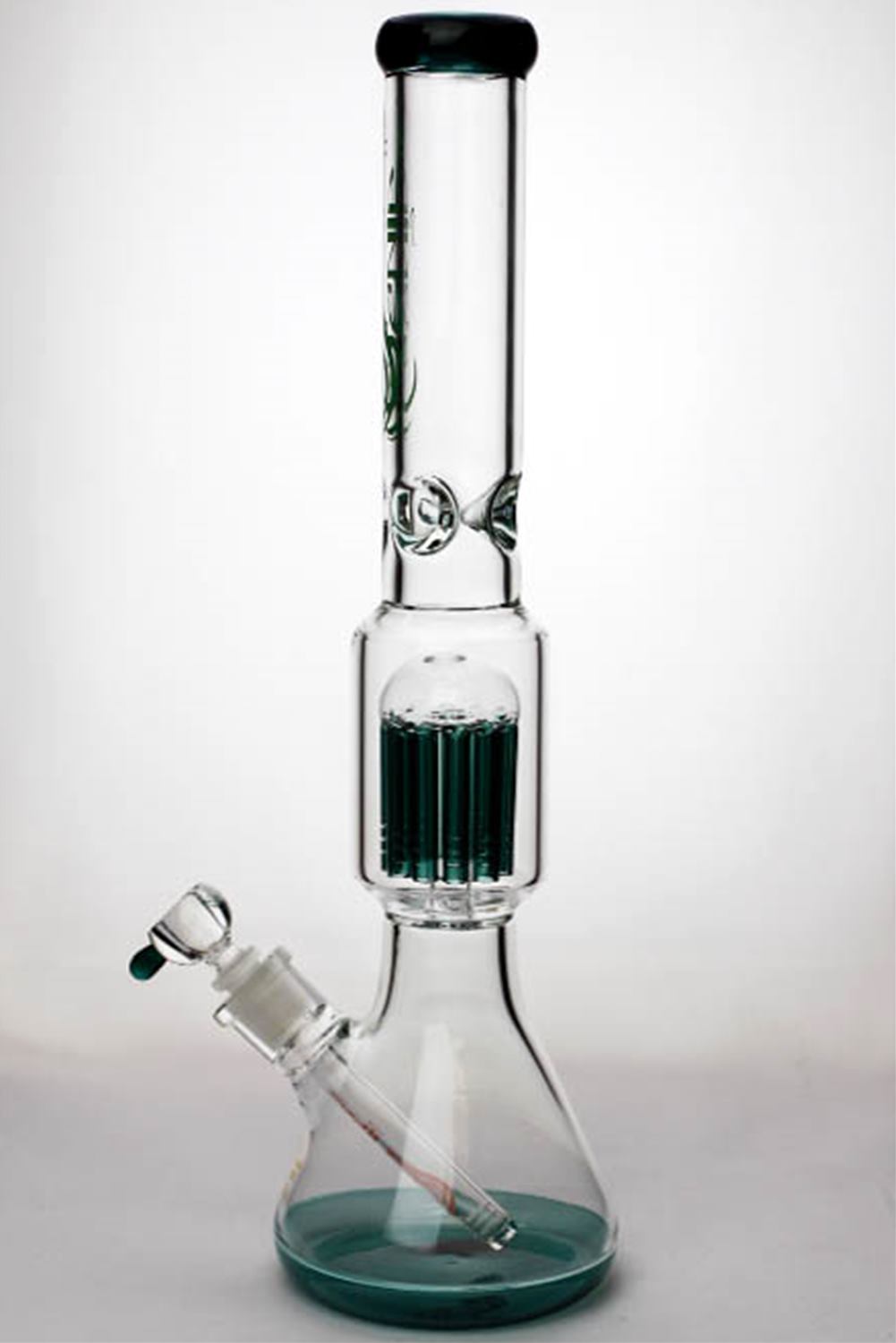 18 genie 12 arms beaker colored bottom water bong