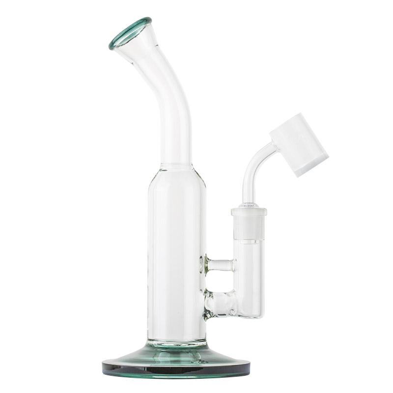 14mm Male 45 Degree White Bottom Quartz Banger