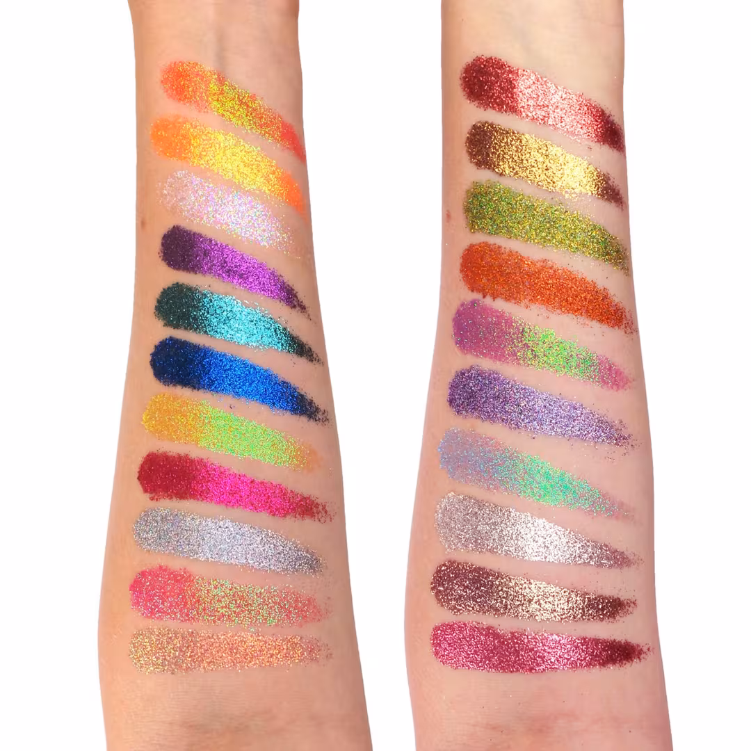Rude  United Shades of Glitter - 21 Pressed Glitter Eyeshadow Palette
