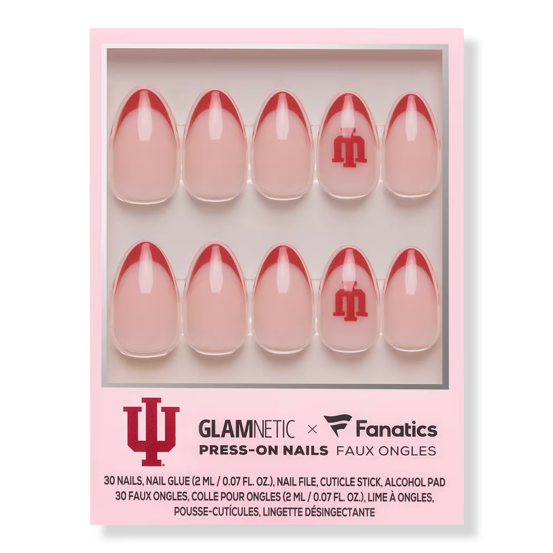 Glamnetic x Fanatics Nail  Indiana Hoosiers Press-On Nails