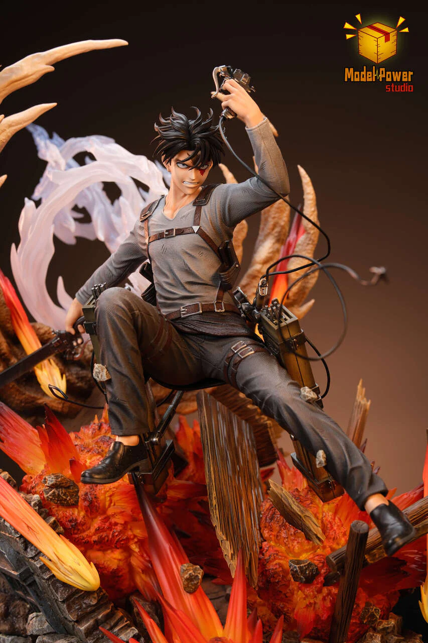 Attack on Titan - Levi Ackerman Urban Warfare | Resin Statue | by Model Power Studio