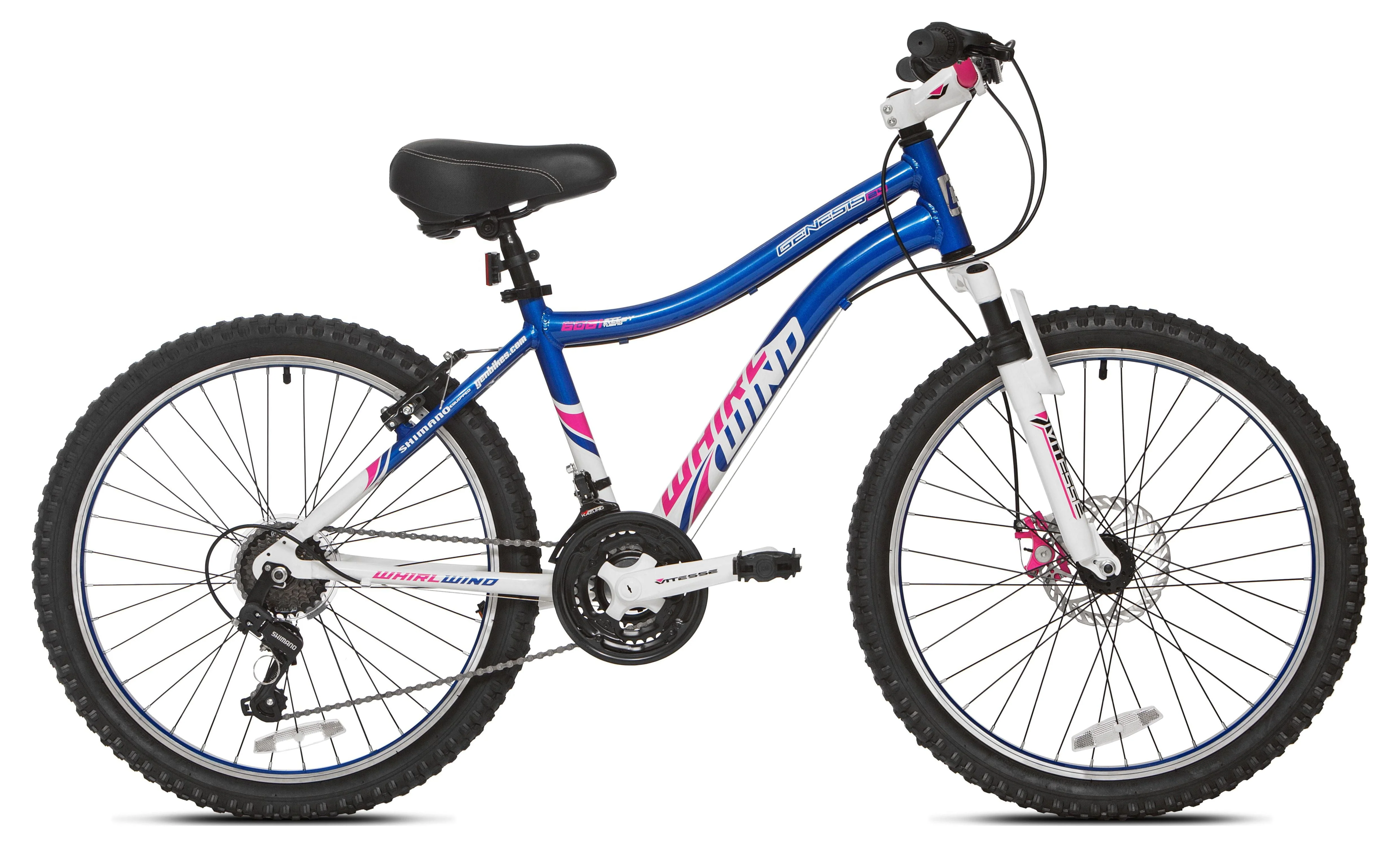 Genesis 24" Whirlwind Girl's Mountain Bike,Tween/Adult, Blue