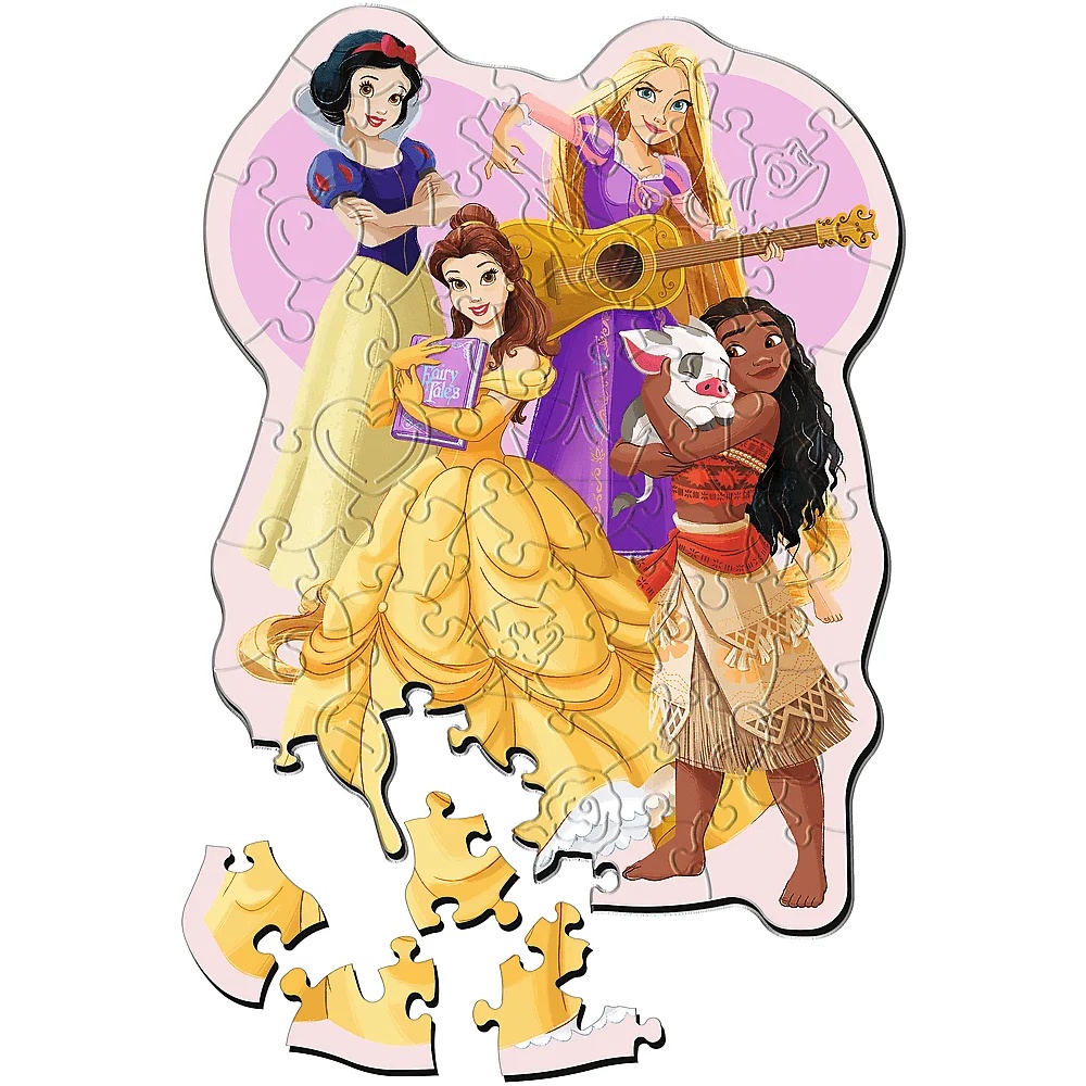 Puzzle Drewniane Disney 50 El. Urocze Księżniczki
