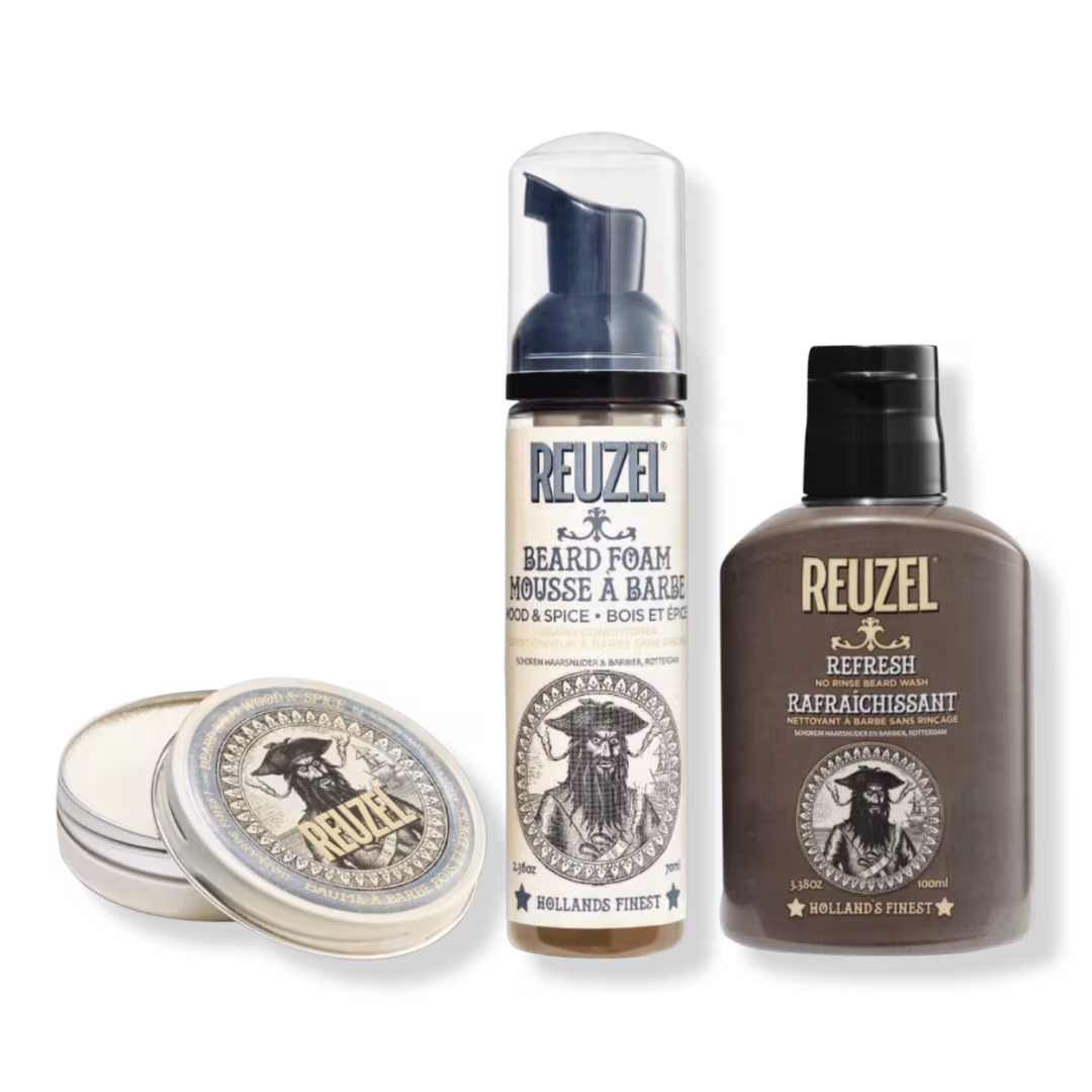 REUZEL  Wood & Spice Beard Set