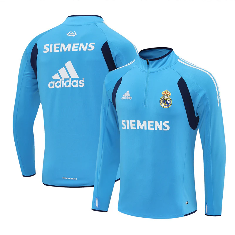 Real Madrid Training Jacket Men 2005 2006 Light Blue