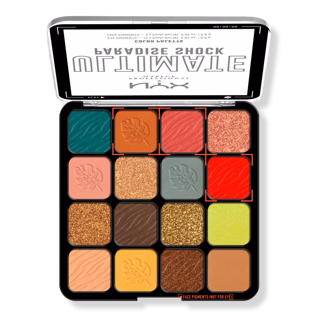 NYX Professional Makeup  Ultimate Color Shadow Palette Paradise Shock