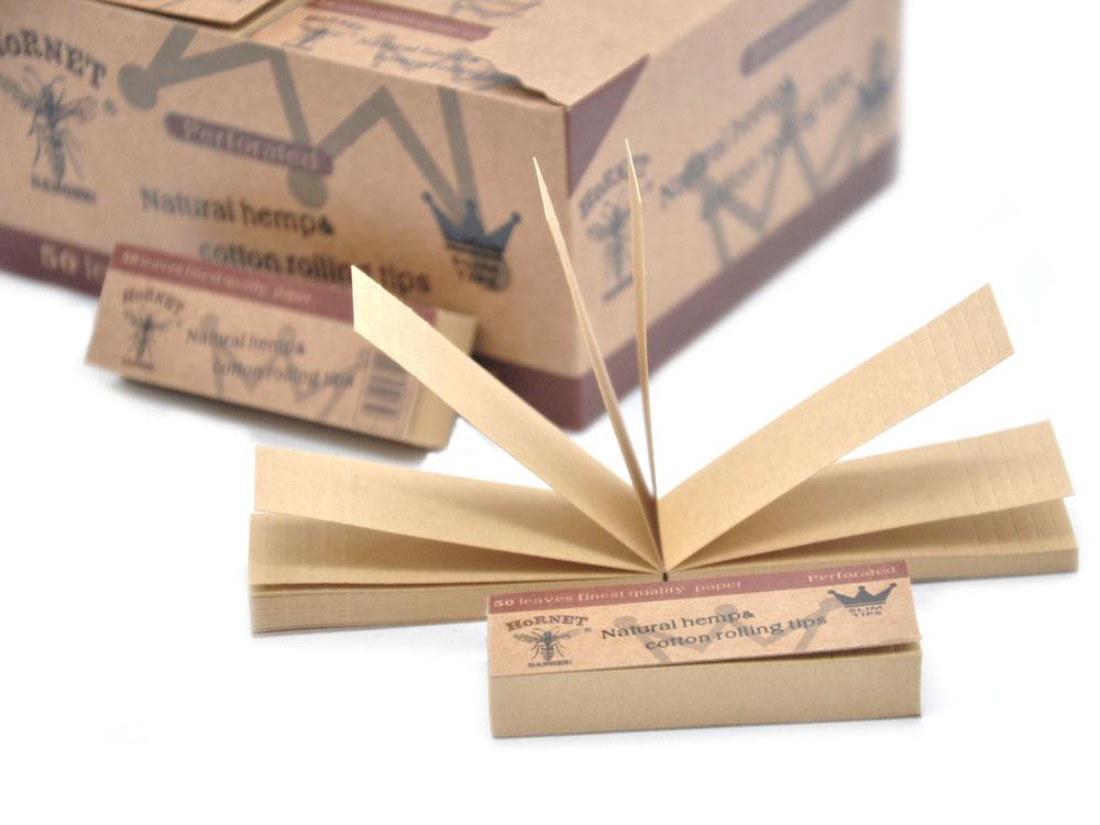 Hornet Natural Rolling Paper Filter Tip 5 Booklets