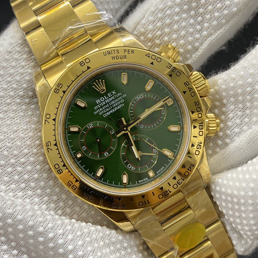 Rolex Watch DAYTONA YELLOW GOLD GREEN DIAL 116508 Watch