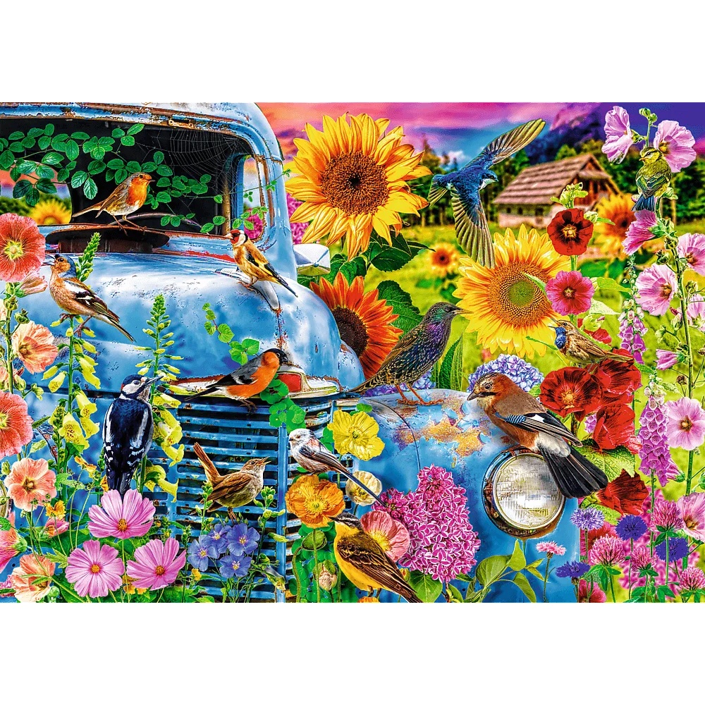 Puzzle Premium Plus Quality 1000 El. Tea Time: Wiejska Sielanka: Śpiewające Ptaki