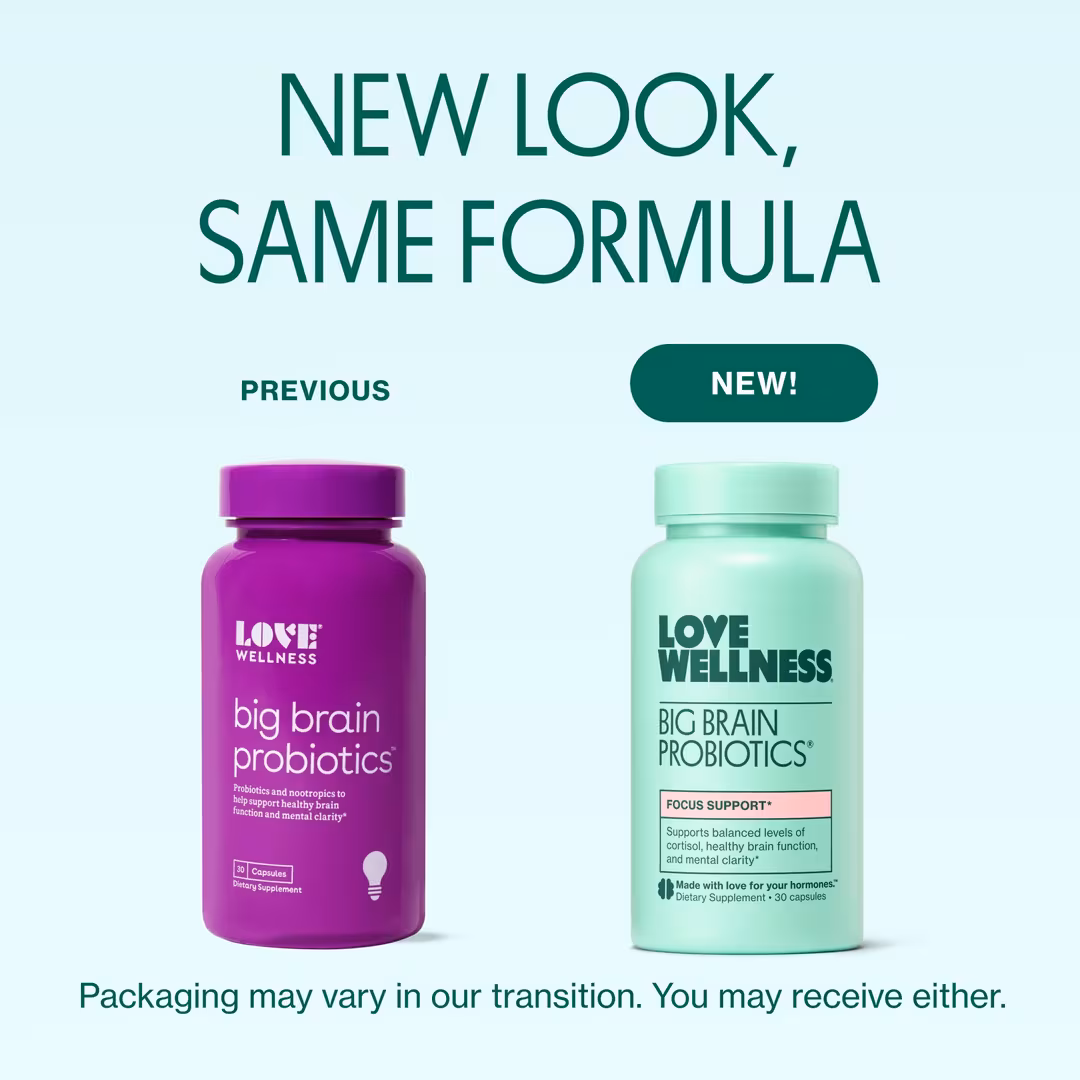 Love Wellness  Big Brain Probiotics: Focus Support