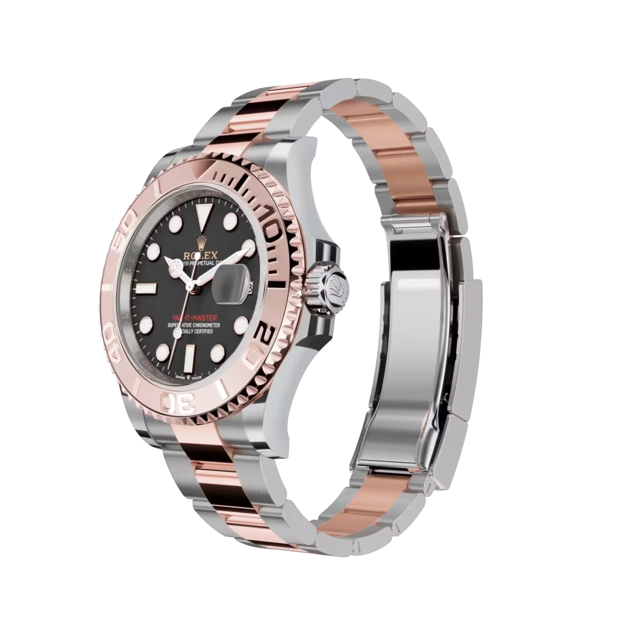 Rolex Yacht-Master: Everose gold, Intense black dial, Oyster bracelet, m126621-0002