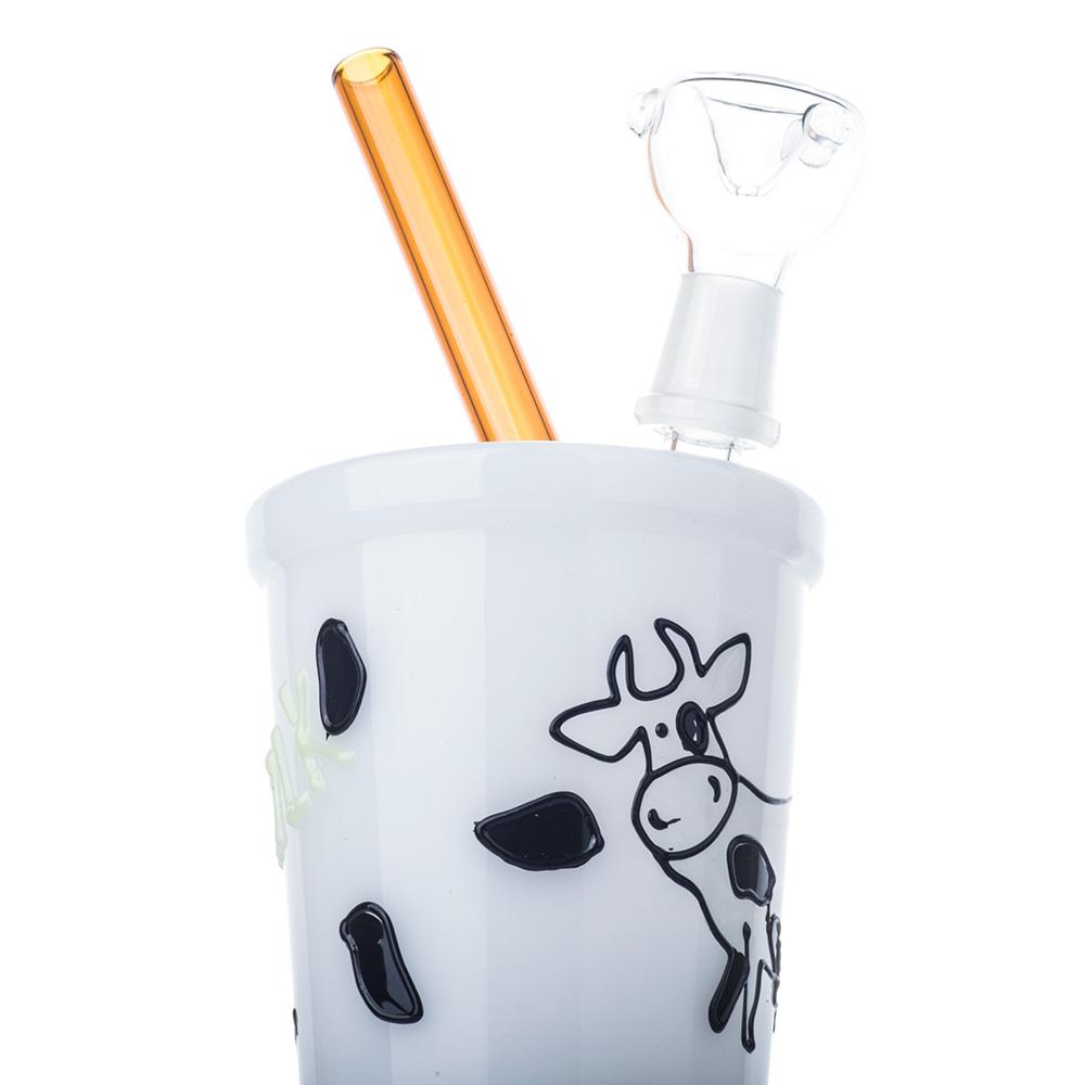 Milk Cup Theme Glass Bong
