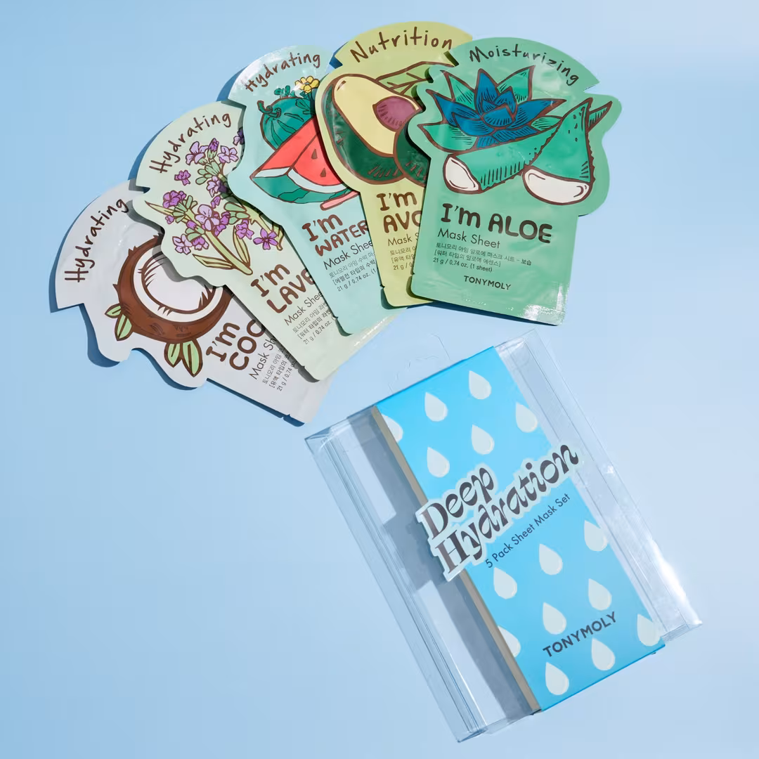 TONYMOLY  Deep Hydration 5 Pack Sheet Mask Set