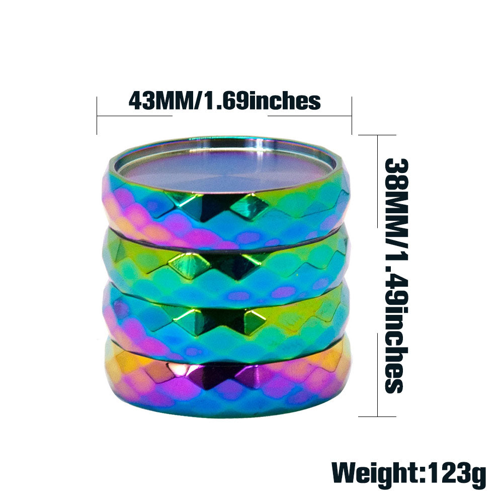Diamond Shape Weed Grinder 4 Layer