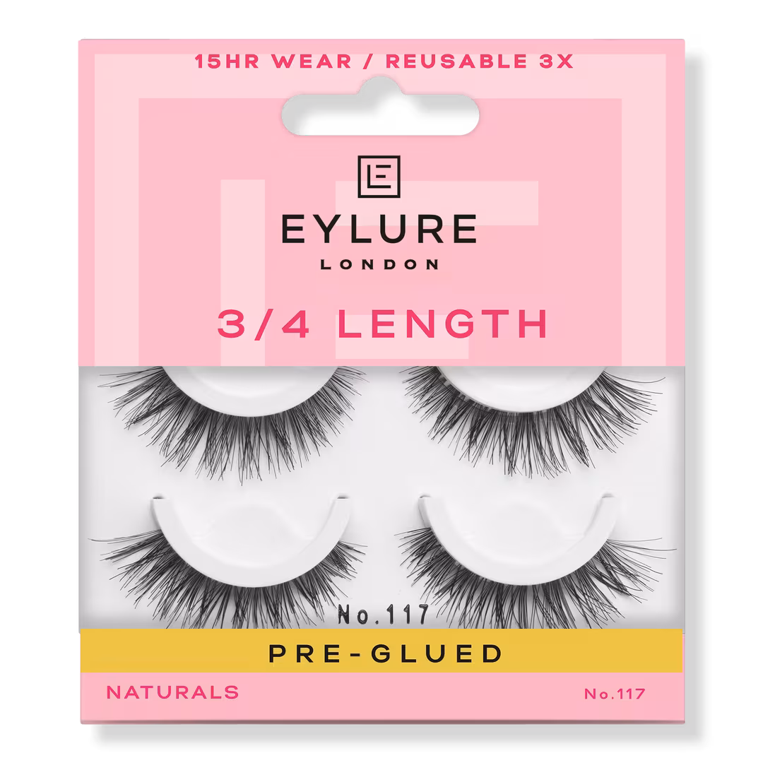 Eylure  Pre-Glued Light & Wispy No. 117 Eyelashes Twin Pack