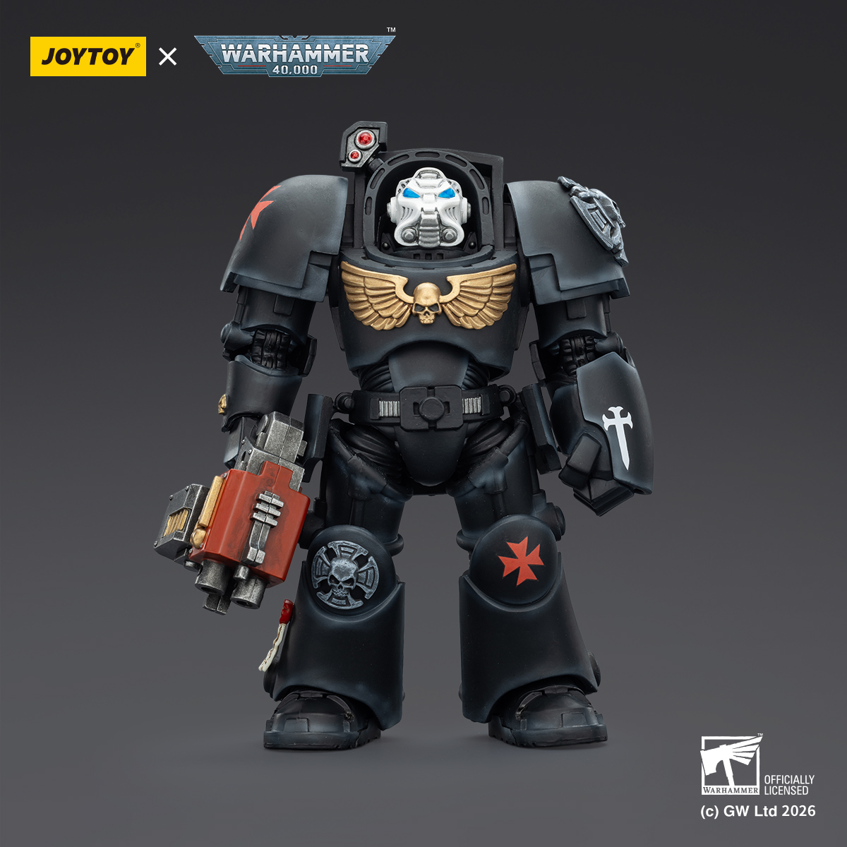 JOYTOY Warhammer 40k 1: 18 Black Templars Terminators - JOYTOY WORLD