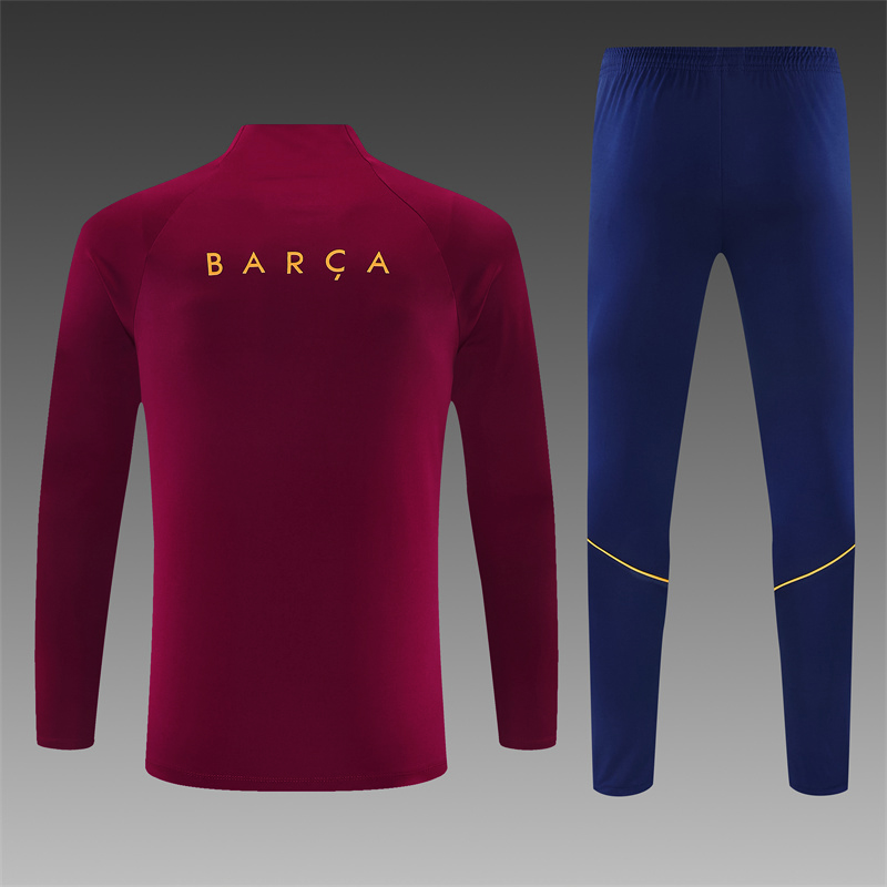 26/27 Barcelona Adult Half Zip Training Suit (Adult and Children's Set)