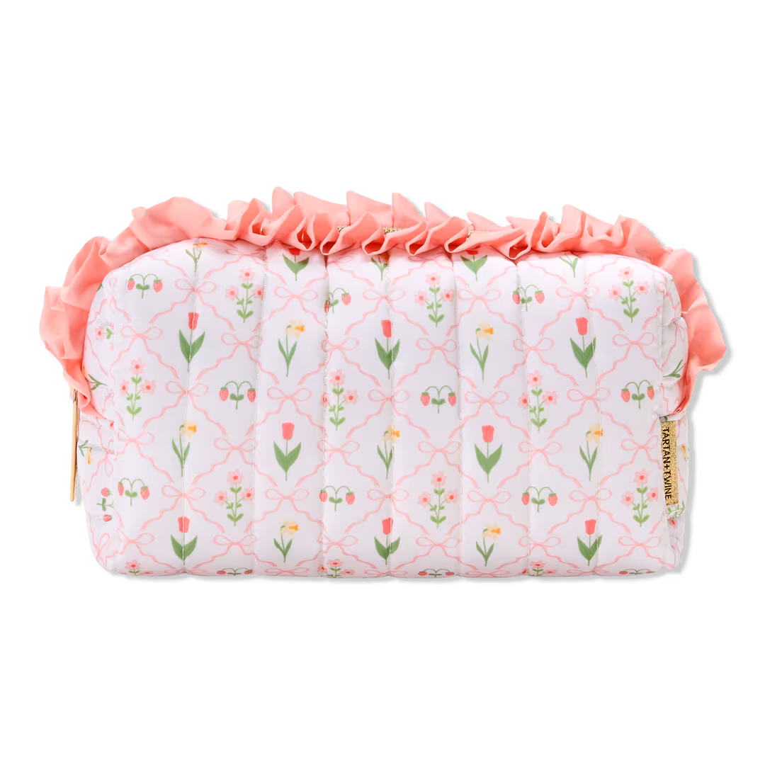 Tartan + Twine  Retro Floral Brush Case
