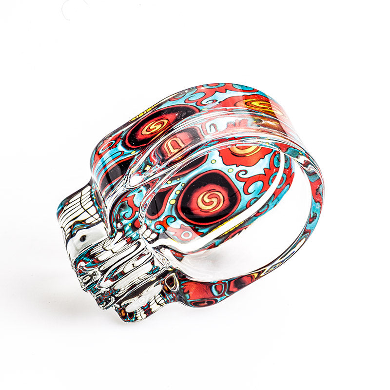 Skull Glass Cigarette Ashtray (Random Pattern)