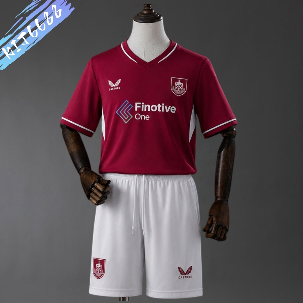 2026/2027 Burnley home  Football Shirts (Kids Kit socks）