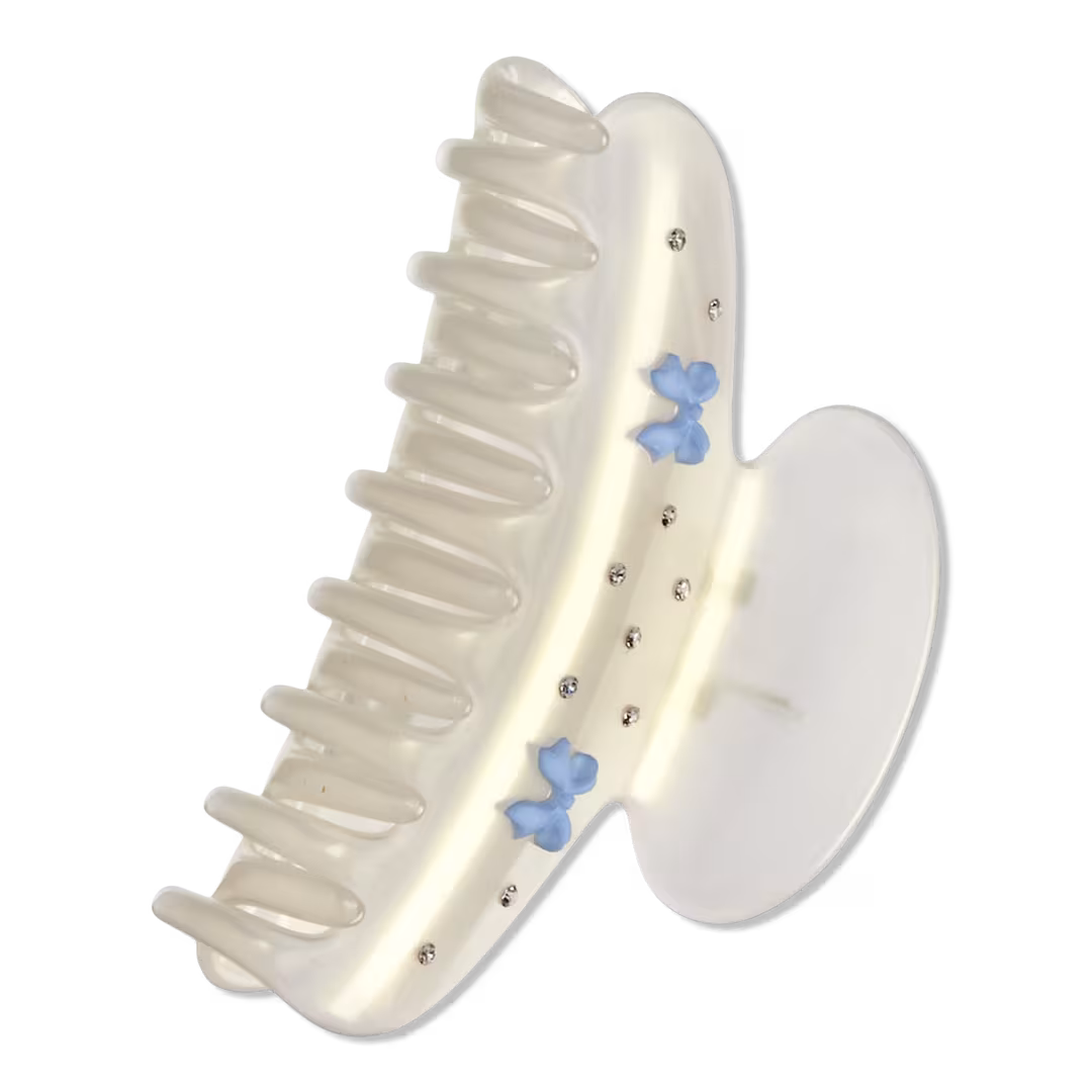 Conair Accessories  White Claw Clip with Bows
