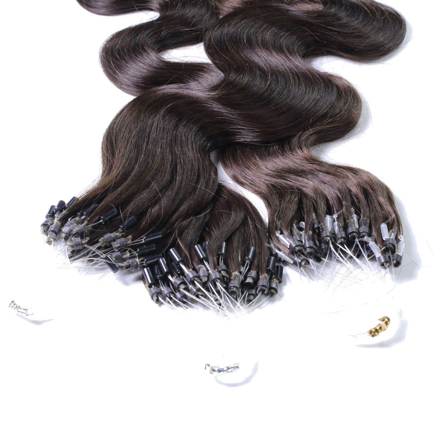 Microring Extensions Echthaar #5/0 Hellbraun 0.5g