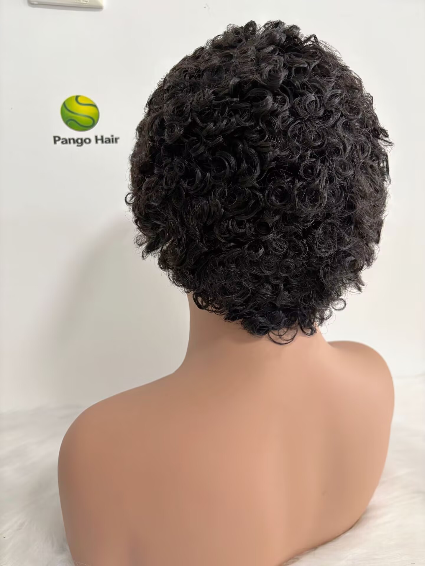 Pixie cut short curly Wig 4 100% Brazilian Hair