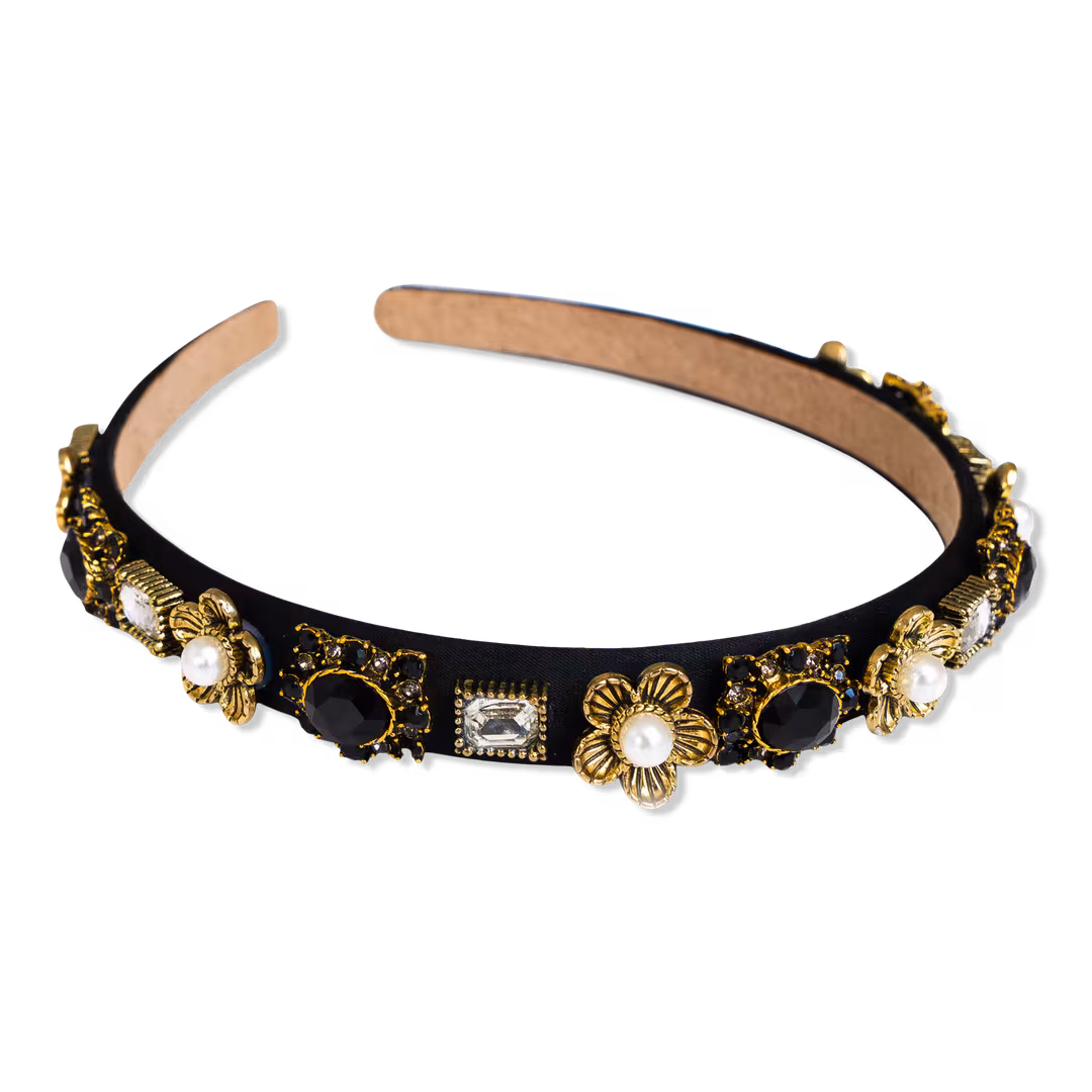 Locks & Mane  Black Ornate Headband