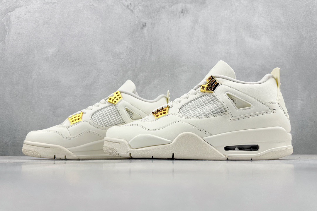 Air Jordan 4 OG sail metallic Gold AQ9129-170 - CCSHOES