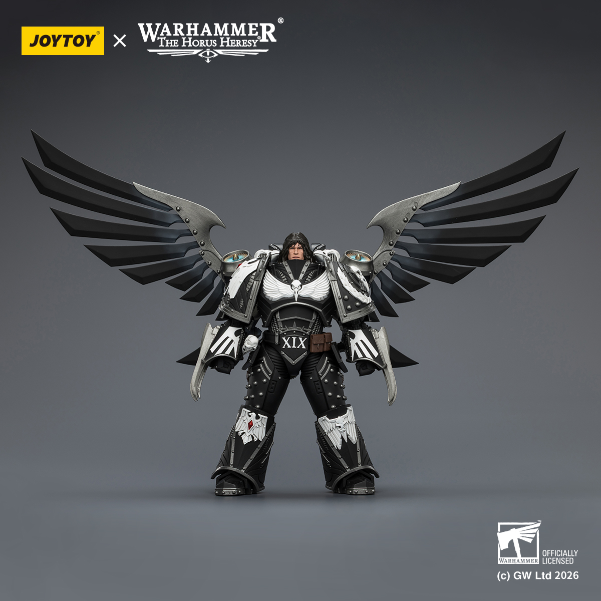JOYTOY JT04179 Warhammer The Horus Heresy 1:18 Raven Guard Corvus Corax Primarch of the XIX Legion - JOYTOY WORLD