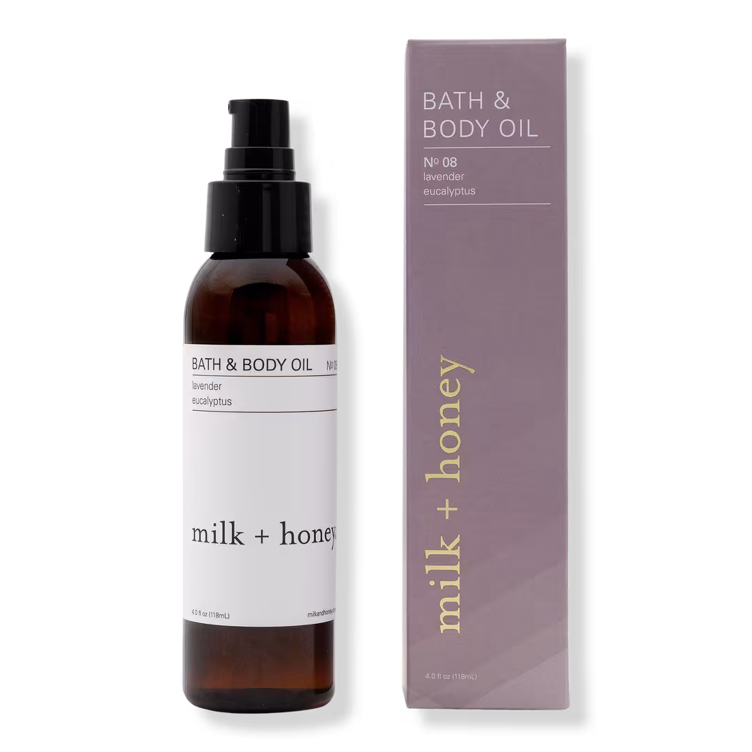Milk + Honey  Lavender, Eucalyptus Bath & Body Oil No.08