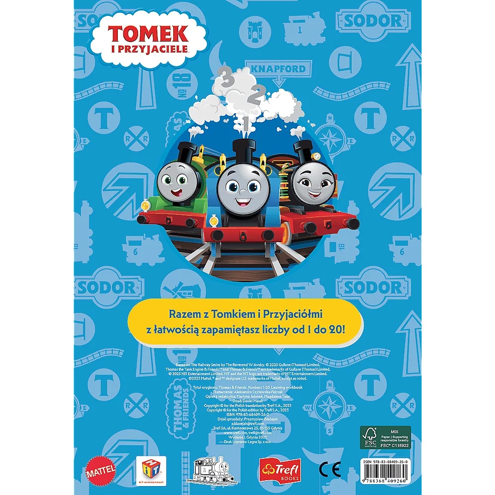 Książka Tomek I Przyjaciele, Liczby Od 1 Do 20