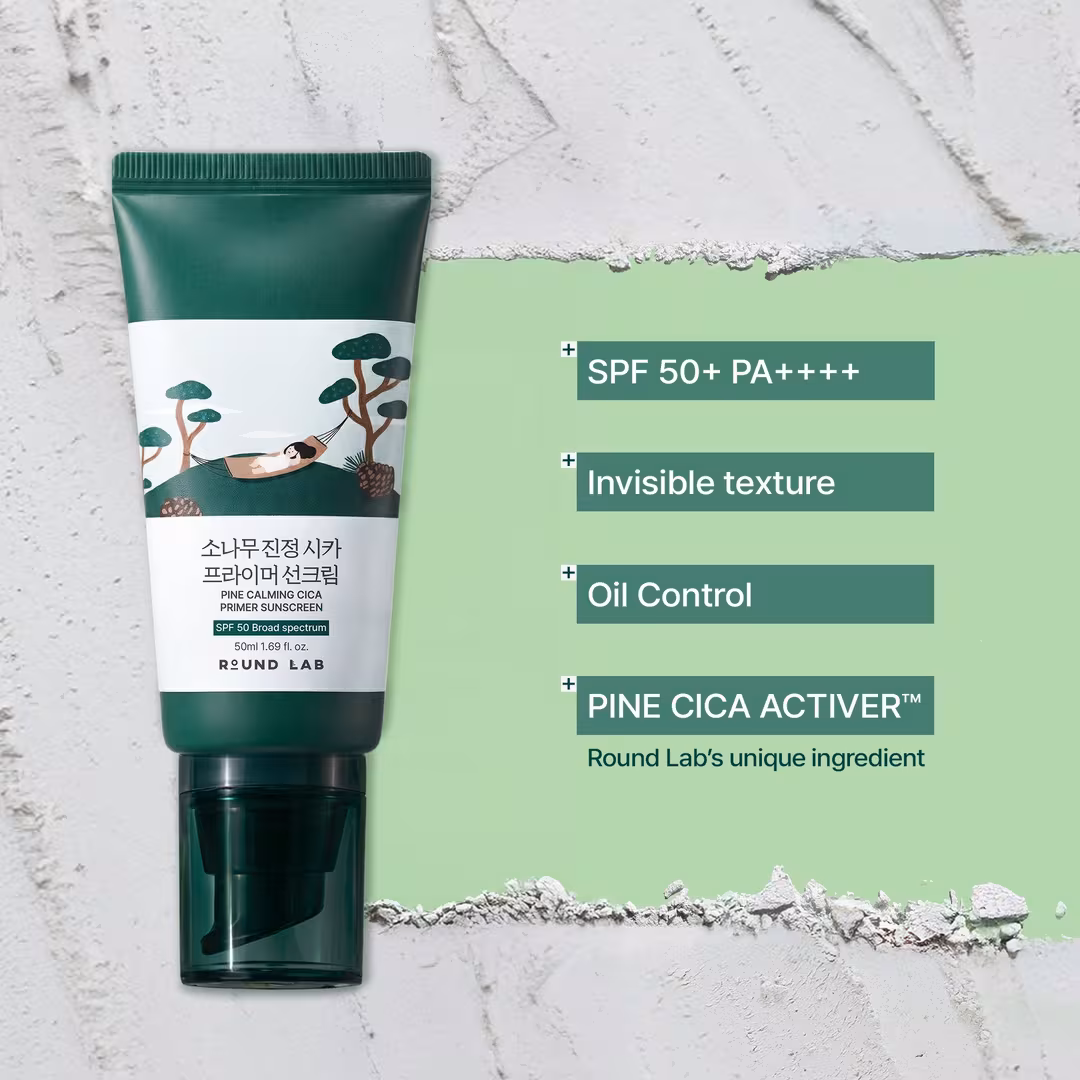 ROUND LAB  Pine Calming Cica Primer Sunscreen