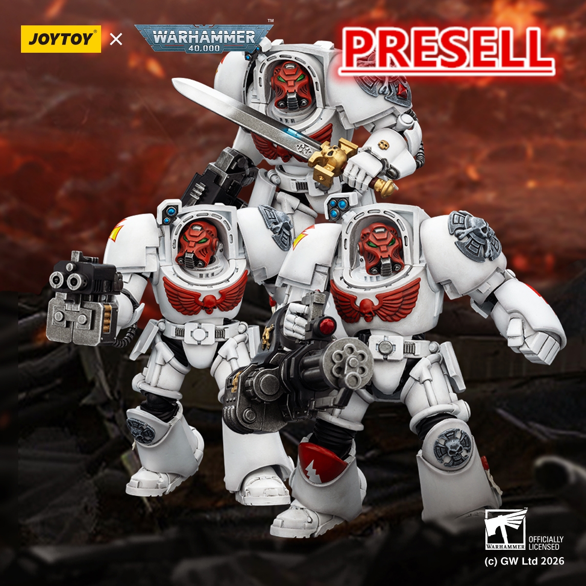 JOYTOY Warhammer 40k 1: 18 White Scars Terminators - JOYTOY WORLD