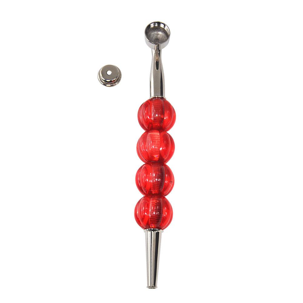 Four Beads Metal Weed Pipe
