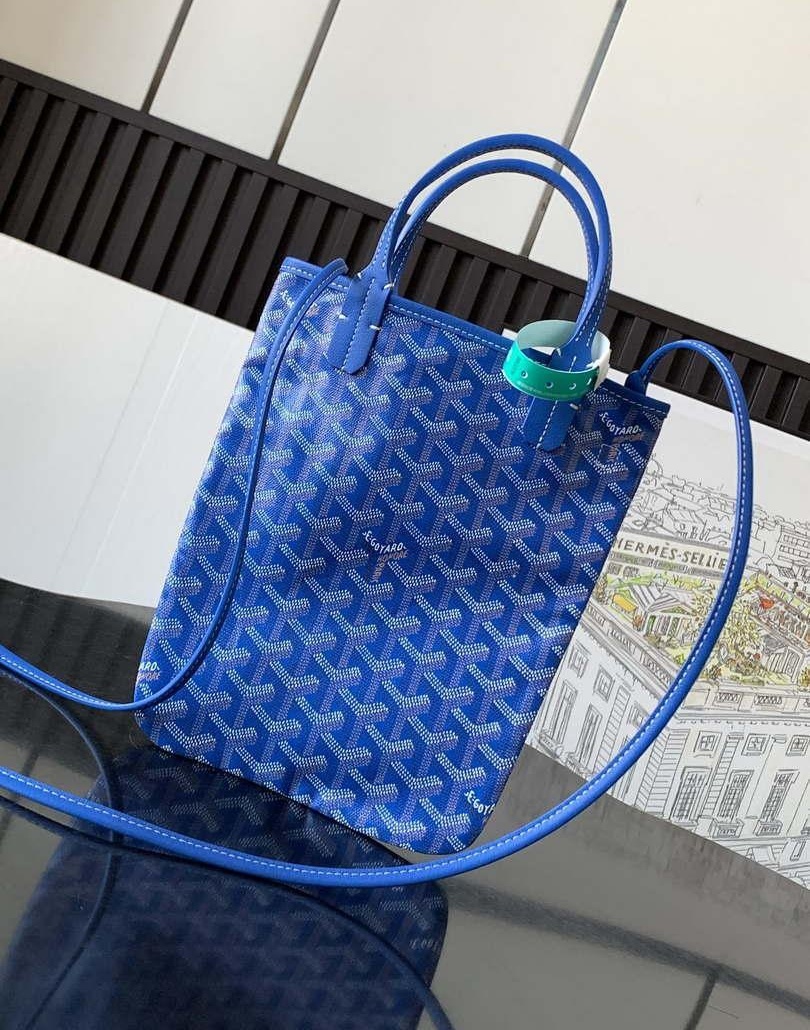 Replica Goyard POICLAPMLTY11CL61P Poitiers Claire Voie Bag Blue