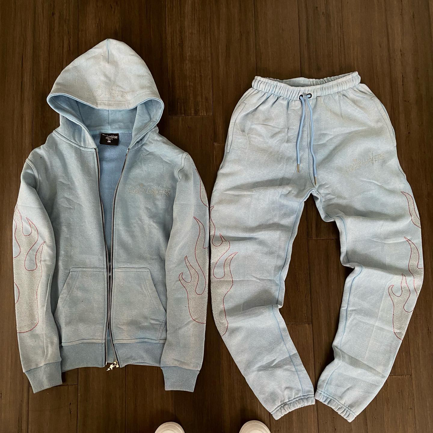 Stylish Retro Zip Hoodie Tracksuit