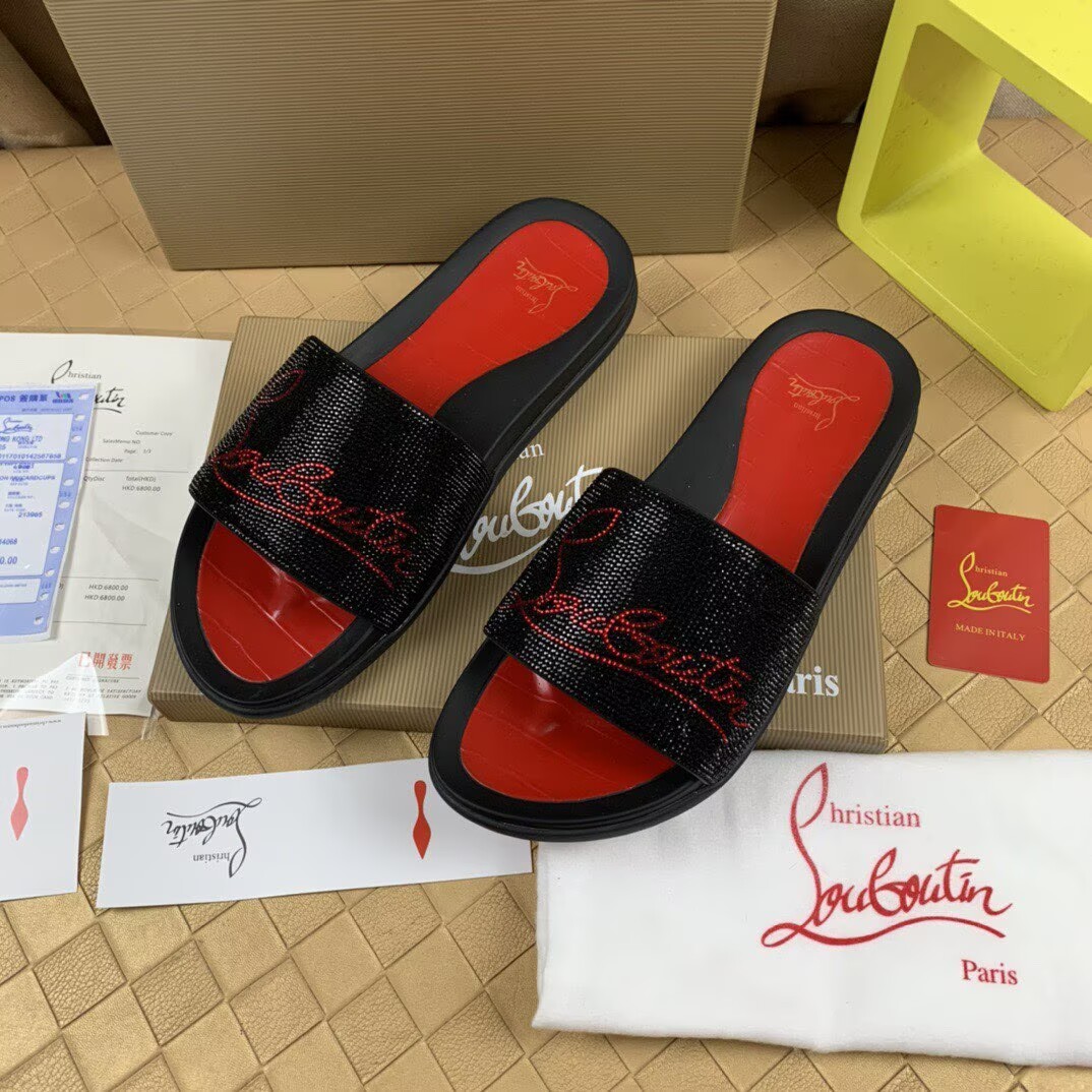 CHRISTIAN LOUBOUTIN SLIPPERS - CCSHOES