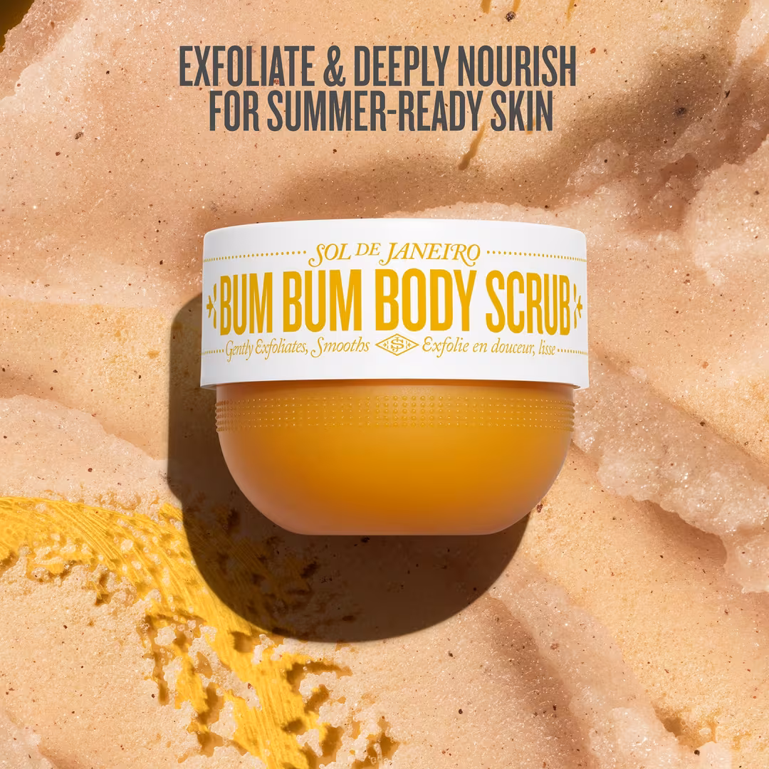 Sol de Janeiro  Bum Bum Body Scrub with Exfoliating Crushed Cupuaçu Seeds