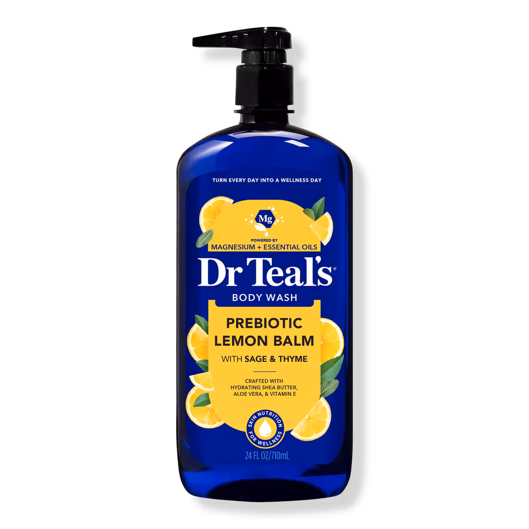 Dr Teal's  Body Wash with Prebiotic Lemon Balm and Essential Oil Blend