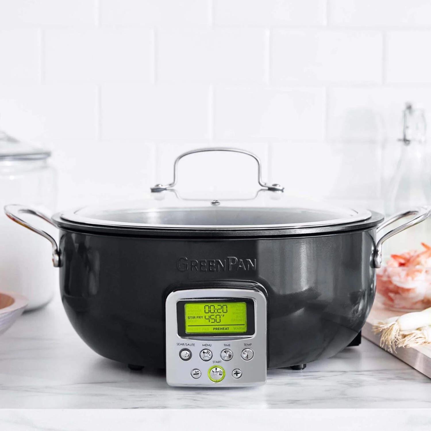 GreenPan Elite 6-Quart Essential Smart Skillet | Black