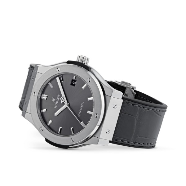 Replica Hublot Classic Fusion Men Automatic Grey Rubber Watch 511.NX.7071.LR